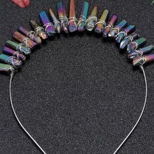 Rainbow crystal crown